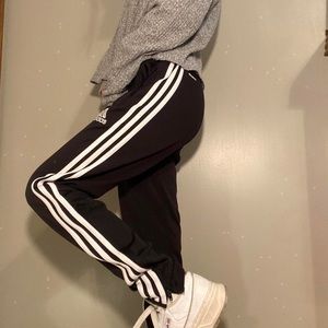 Adidas black soccer pants. Kids XL